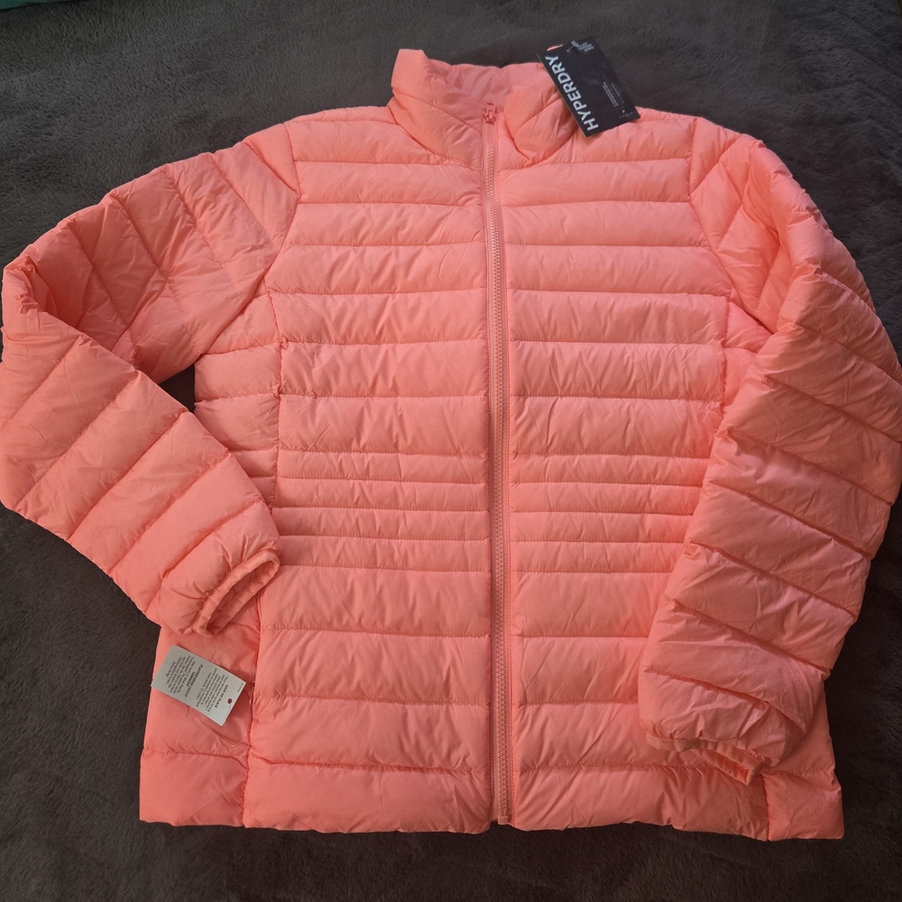 Womens M Lands End Wanderweight Packable Down Jacket NWT!